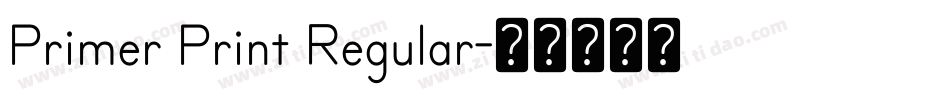 Primer Print Regular字体转换